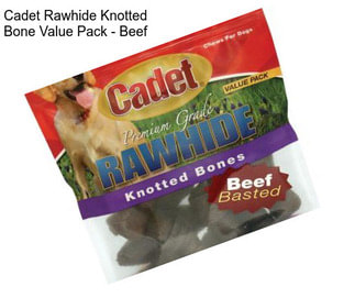 Cadet Rawhide Knotted Bone Value Pack - Beef