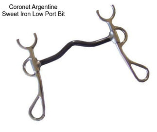 Coronet Argentine Sweet Iron Low Port Bit