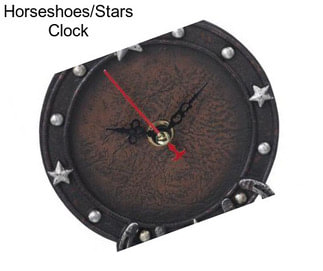 Horseshoes/Stars Clock