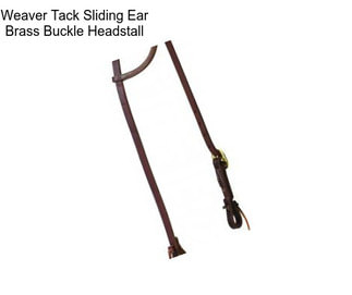 Weaver Tack Sliding Ear Brass Buckle Headstall