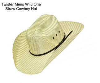 Twister Mens Wild One Straw Cowboy Hat
