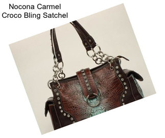 Nocona Carmel Croco Bling Satchel