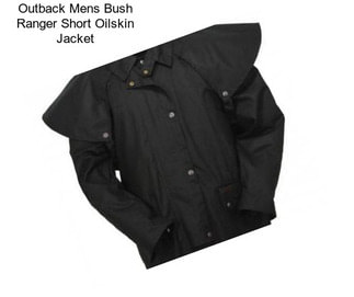 Outback Mens Bush Ranger Short Oilskin Jacket