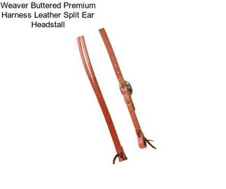 Weaver Buttered Premium Harness Leather Split Ear Headstall