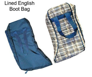 Lined English Boot Bag