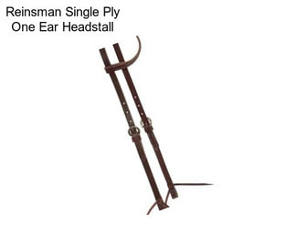 Reinsman Single Ply One Ear Headstall