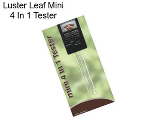 Luster Leaf Mini 4 In 1 Tester