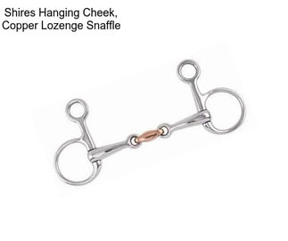 Shires Hanging Cheek, Copper Lozenge Snaffle