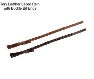 Tory Leather Laced Rein with Buckle Bit Ends