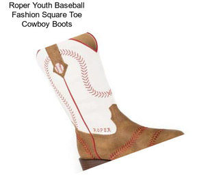Roper Youth Baseball Fashion Square Toe Cowboy Boots