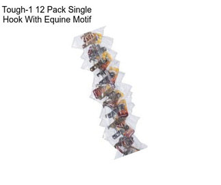 Tough-1 12 Pack Single Hook With Equine Motif