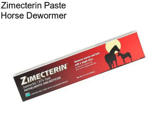 Zimecterin Paste Horse Dewormer