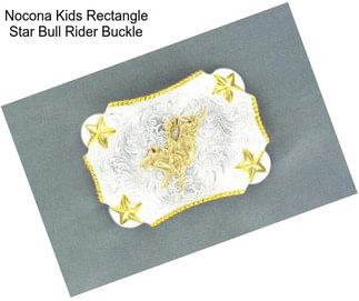 Nocona Kids Rectangle Star Bull Rider Buckle