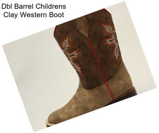 Dbl Barrel Childrens Clay Western Boot