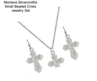 Montana Silversmiths Small Beaded Cross Jewelry Set