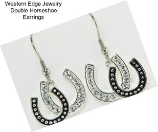 Western Edge Jewelry Double Horseshoe Earrings