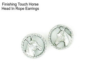 Finishing Touch Horse Head In Rope Earrings