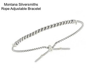 Montana Silversmiths Rope Adjustable Bracelet