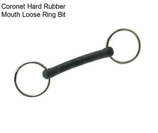 Coronet Hard Rubber Mouth Loose Ring Bit