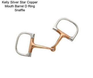 Kelly Silver Star Copper Mouth Barrel D Ring Snaffle