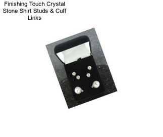 Finishing Touch Crystal Stone Shirt Studs & Cuff Links