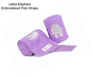 Lettia Elephant Embroidered Polo Wraps