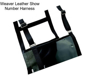 Weaver Leather Show Number Harness