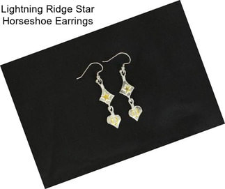 Lightning Ridge Star Horseshoe Earrings