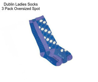 Dublin Ladies Socks 3 Pack Oversized Spot