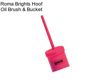 Roma Brights Hoof Oil Brush & Bucket