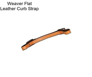 Weaver Flat Leather Curb Strap