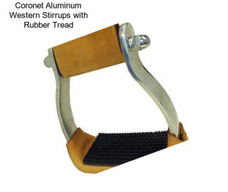 Coronet Aluminum Western Stirrups with Rubber Tread