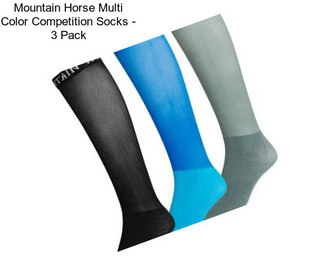 Mountain Horse Multi Color Competition Socks - 3 Pack