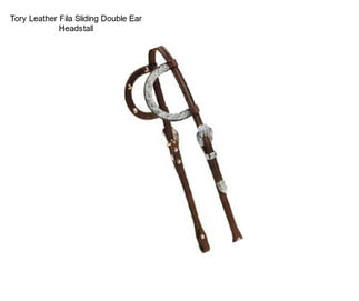 Tory Leather Fila Sliding Double Ear Headstall