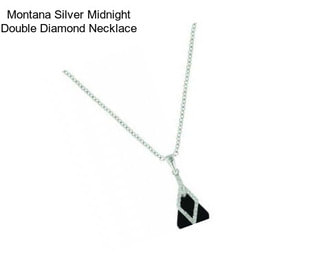 Montana Silver Midnight Double Diamond Necklace