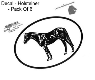 Decal - Holsteiner - Pack Of 6