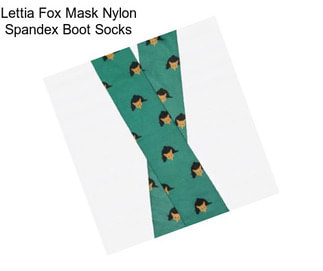 Lettia Fox Mask Nylon Spandex Boot Socks