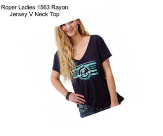 Roper Ladies 1563 Rayon Jersey V Neck Top