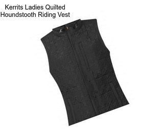 Kerrits Ladies Quilted Houndstooth Riding Vest