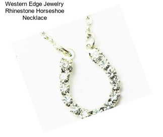 Western Edge Jewelry Rhinestone Horseshoe Necklace