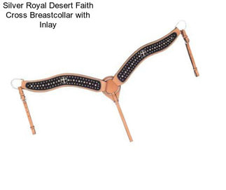 Silver Royal Desert Faith Cross Breastcollar with Inlay