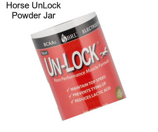 Horse UnLock Powder Jar