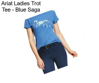 Ariat Ladies Trot Tee - Blue Saga
