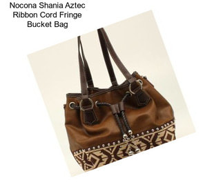 Nocona Shania Aztec Ribbon Cord Fringe Bucket Bag