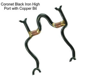 Coronet Black Iron High Port with Copper Bit