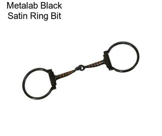 Metalab Black Satin Ring Bit