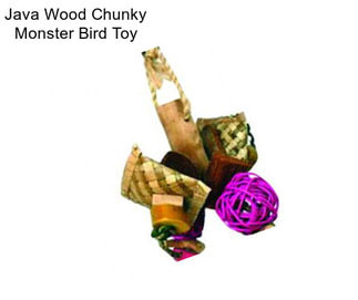 Java Wood Chunky Monster Bird Toy