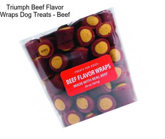 Triumph Beef Flavor Wraps Dog Treats - Beef