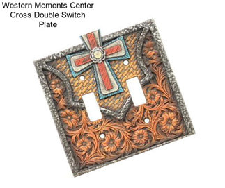 Western Moments Center Cross Double Switch Plate