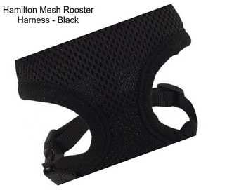 Hamilton Mesh Rooster Harness - Black